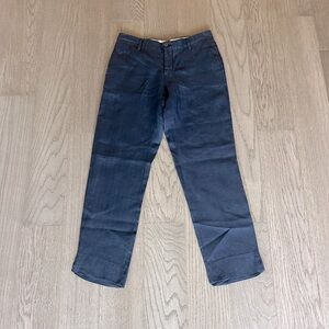 100% Capri linen pants